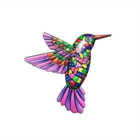 1pc/4pcs, Metal Hummingbird Wall Art Decor, Metal Birds Outdoor Wall Sculpture Decoration Hanging, Room Decor, Home Decor, Wedding Decor (style: Model D)